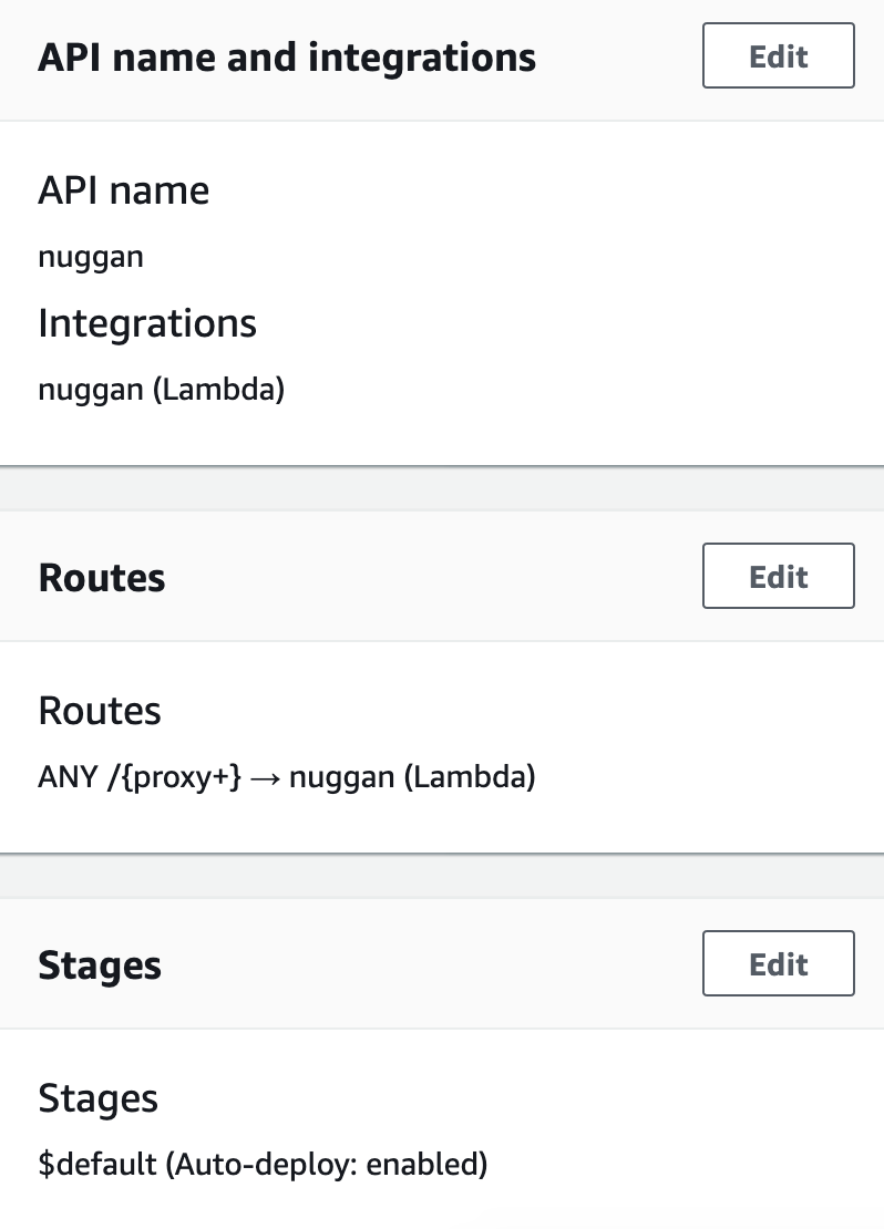 API Gateway Configuration